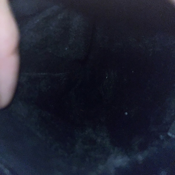 Midnight Velvet Black Sequined Buckled & Fur WMNS Boots SIZE: 10M - Picture 6 of 9